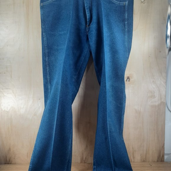 Jean - 2 Pairs Wrangler Regular Fit (W/ Starch) Jeans Premium Denim 38" x 32" - Picture 6 of 14